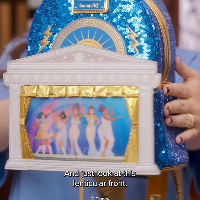 Merch worthy of the Gods ⚡ This stunning Loungefly mini backpack, a world-first theatre exclusive, is available now, ONLY at @herculesonstage